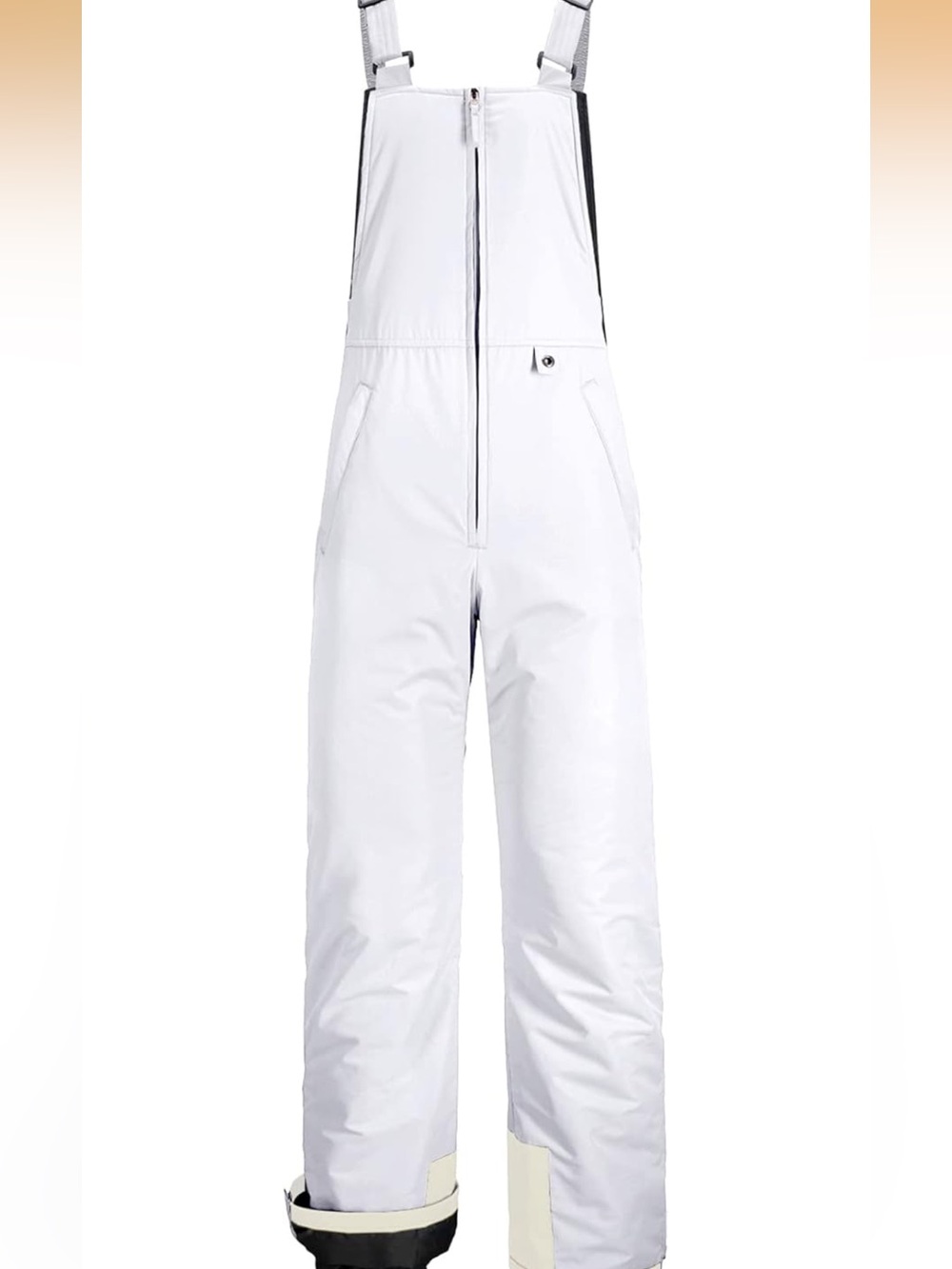 GEMYSE Men's Insulated Waterproof Ski Bib Overalls Winter Snowboarding Pants L